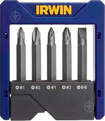 Набор бит Irwin (PH1,2, PZ1,2, SL6,5) 5 шт. 1868194 - фото 1
