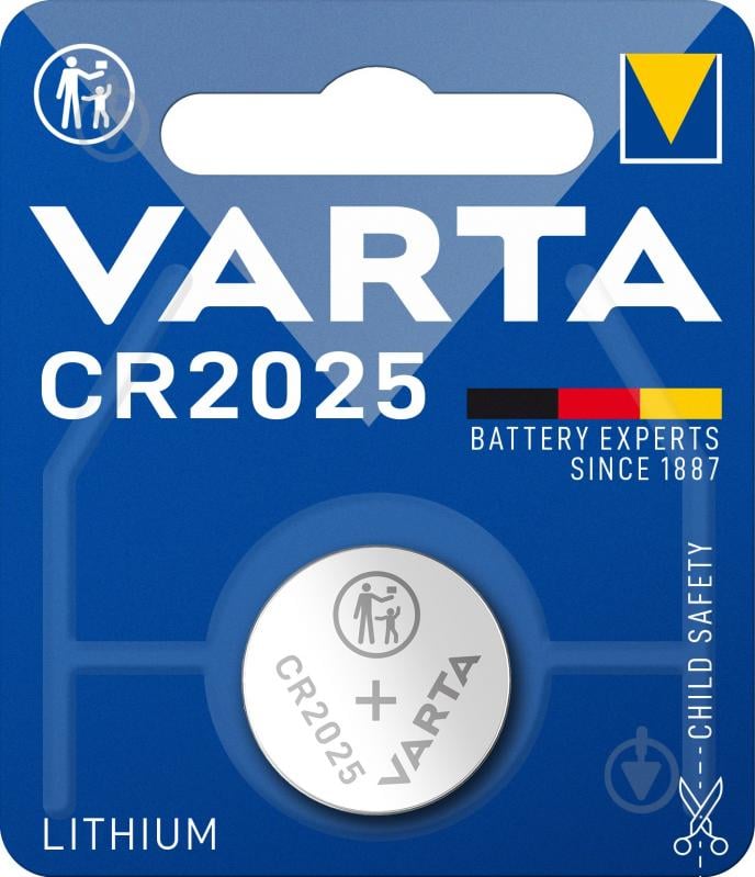 Батарейка Varta CR2025 1 шт. (06025101401) - фото 1