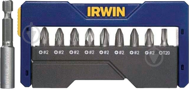 Набор бит Irwin (4xPZ2/4xPH2/T20) 10 шт. 1868198 - фото 1 Набор бит Irwin (4xPZ2/4xPH2/T20) 10 шт. 1868198 - фото 1