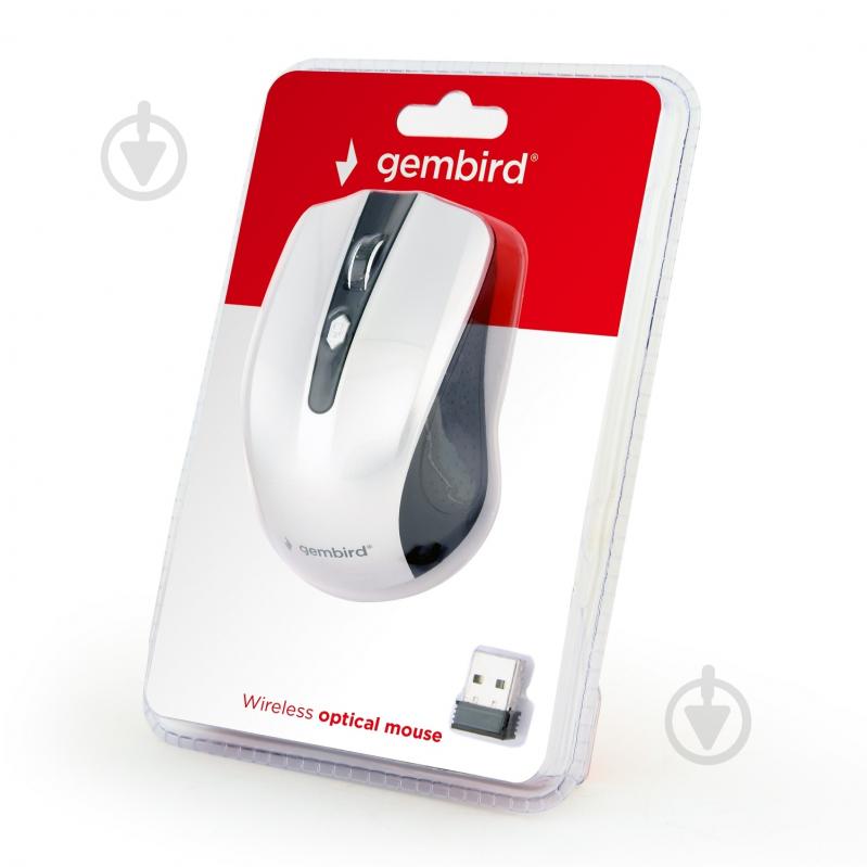 Мишка Gembird MUSW-4B-04-BS silver - фото 3