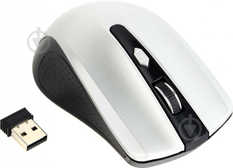 Мишка Gembird MUSW-4B-04-BS silver - фото 1