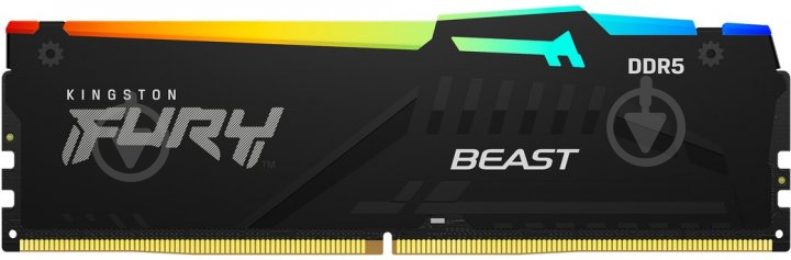 Оперативна пам'ять Kingston DDR5 SDRAM 16 GB (1x16GB) 4800 MHz (KF548C38BBA-16) Beast Black RGB - фото 5