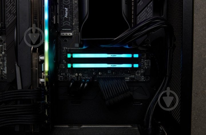 Оперативная память Kingston DDR5 SDRAM 16 GB (1x16GB) 5200 MHz (KF552C40BBA-16) Beast Black RGB - фото 8 Оперативная память Kingston DDR5 SDRAM 16 GB (1x16GB) 5200 MHz (KF552C40BBA-16) Beast Black RGB - фото 8