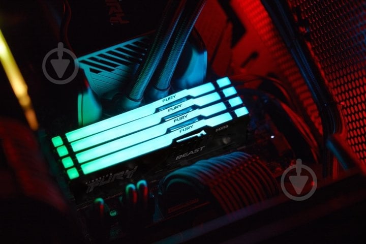 Оперативная память Kingston DDR5 SDRAM 16 GB (1x16GB) 5200 MHz (KF552C40BBA-16) Beast Black RGB - фото 7 Оперативная память Kingston DDR5 SDRAM 16 GB (1x16GB) 5200 MHz (KF552C40BBA-16) Beast Black RGB - фото 7