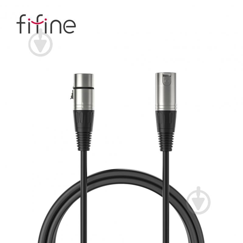 Кабель микрофонный FIFINE XLR Male to Female 3 м черный (L9) - фото 3 Кабель микрофонный FIFINE XLR Male to Female 3 м черный (L9) - фото 3