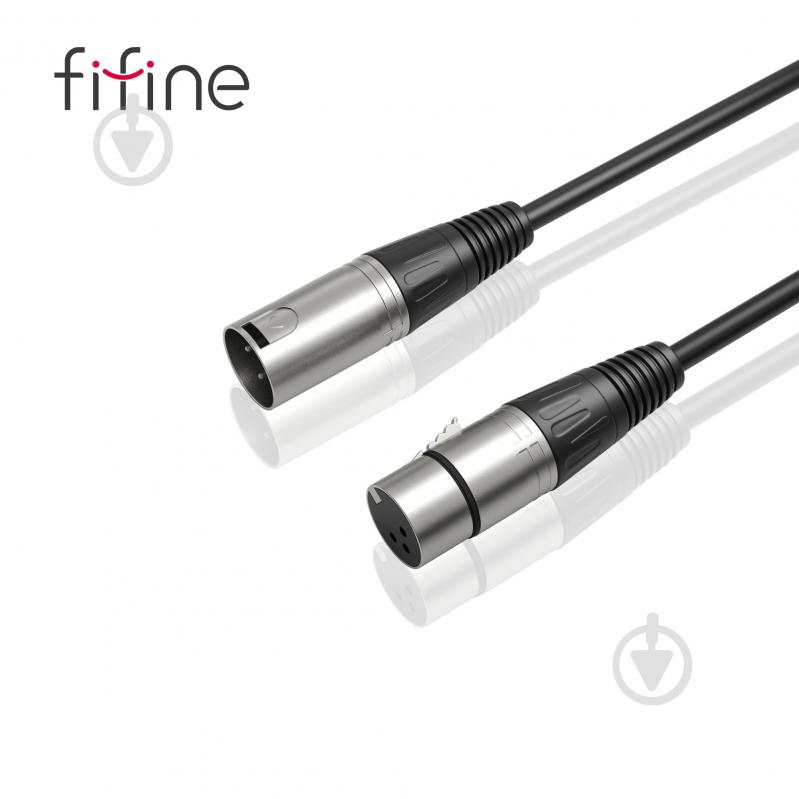 Кабель микрофонный FIFINE XLR Male to Female 3 м черный (L9) - фото 4 Кабель микрофонный FIFINE XLR Male to Female 3 м черный (L9) - фото 4
