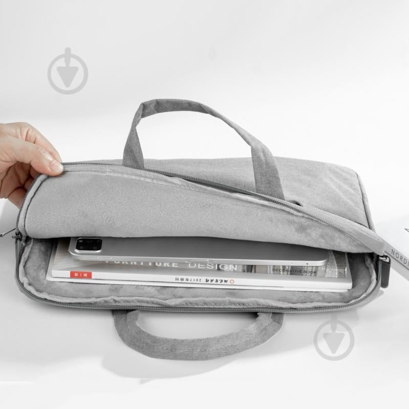 Сумка для ноутбука Xo 13" grey (CB01-13.grey) - фото 5 Сумка для ноутбука Xo 13" grey (CB01-13.grey) - фото 5