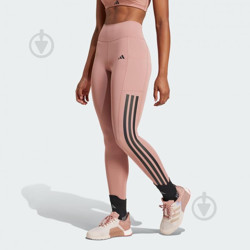 Лосини Adidas OPT 3S 1/1 JI8764 р.S рожевий - фото 1 Лосини Adidas OPT 3S 1/1 JI8764 р.S рожевий - фото 1