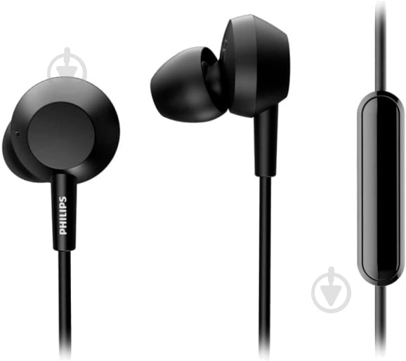 Навушники Philips TAE4105 In-ear Mic black (TAE4105BK/00) - фото 3