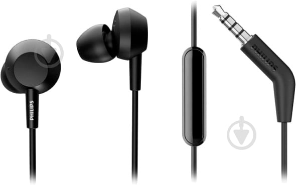 Навушники Philips TAE4105 In-ear Mic black (TAE4105BK/00) - фото 5