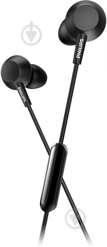 Навушники Philips TAE4105 In-ear Mic black (TAE4105BK/00) - фото 2