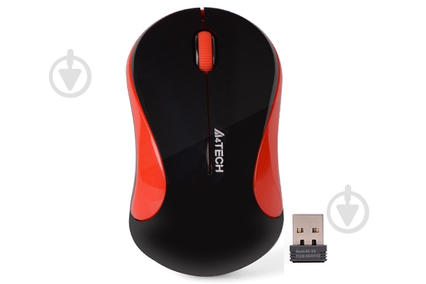 Мышка A4Tech G3-270N (Black+Red) red - фото 1