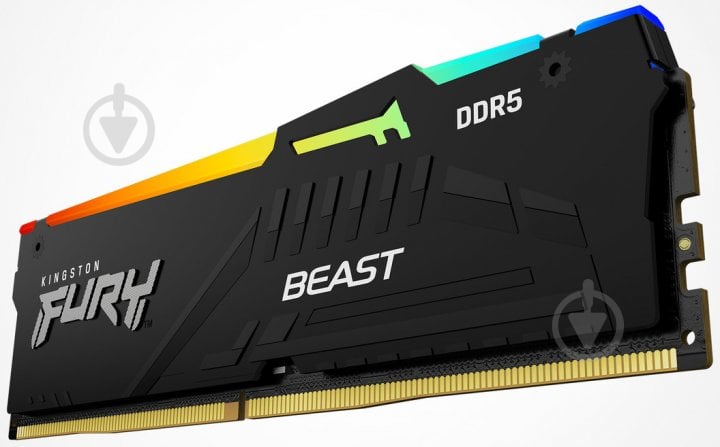 Оперативна пам'ять Kingston DDR5 SDRAM 16 GB (1x16GB) 5600 MHz (KF556C36BBEA-16) Beast Black RGB - фото 3