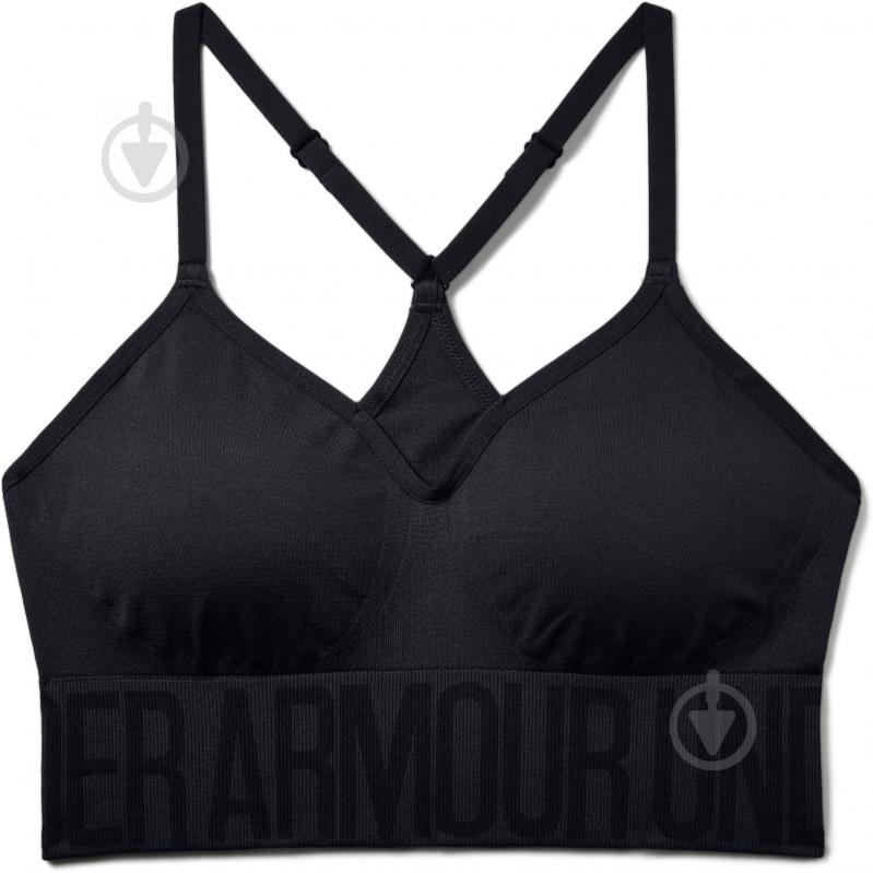 Бра Under Armour Seamless Solid 1275923-001 р.XL черный - фото 1