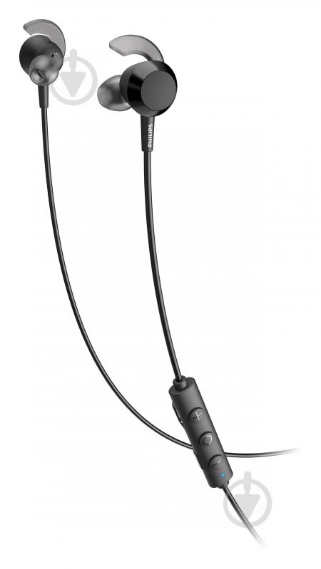 Навушники Philips TAE4205 In-ear Wireless Mic black (TAE4205BK/00) - фото 2