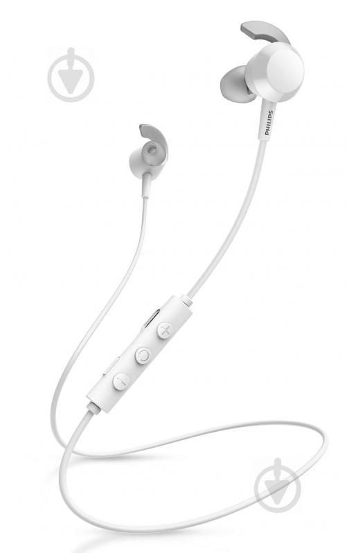 Наушники Philips TAE4205 In-ear Wireless Mic white (TAE4205WT/00) - фото 2