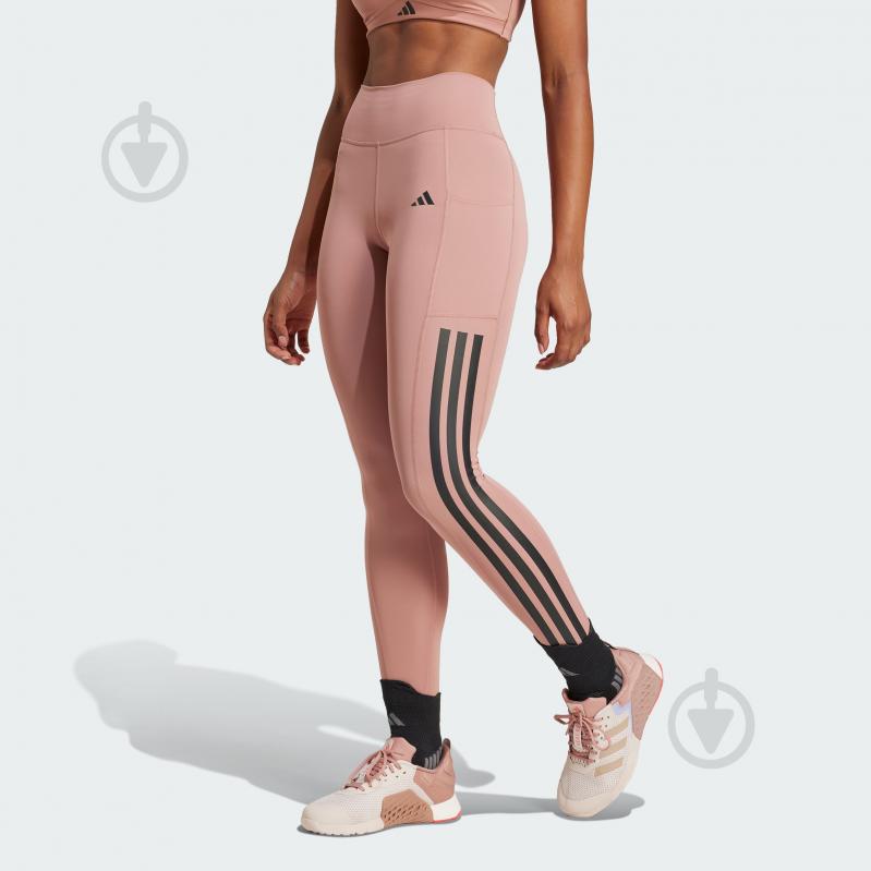 Лосини Adidas OPT 3S 1/1 JI8764 р.XL рожевий - фото 1 Лосини Adidas OPT 3S 1/1 JI8764 р.XL рожевий - фото 1