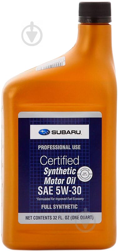 Моторне мастило Subaru Syntetic Oil 5W-30 0,946 л (SOA427V1410) - фото 1