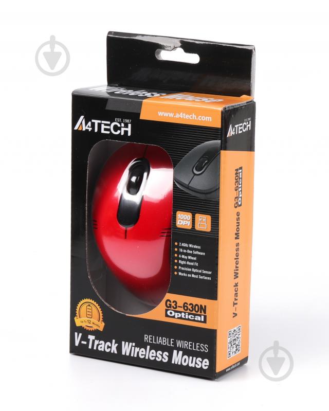 Мышка A4Tech G3-630N (Red) red - фото 6