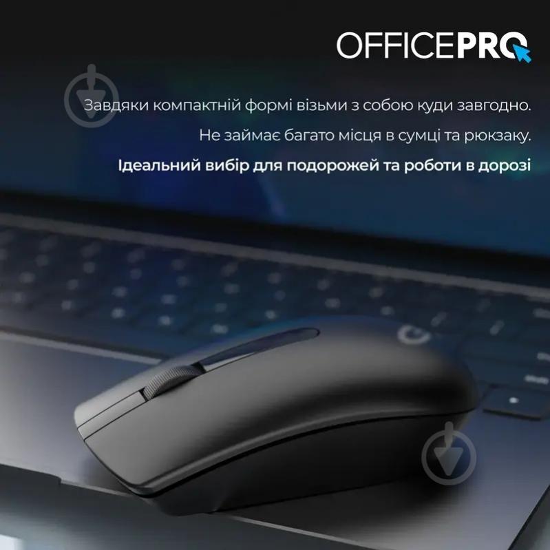 Миша OfficePro M175B Silent Click Wireless black (M175B) - фото 10