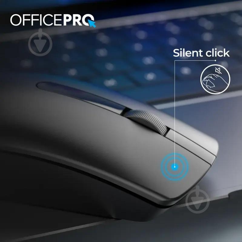 Миша OfficePro M175B Silent Click Wireless black (M175B) - фото 8