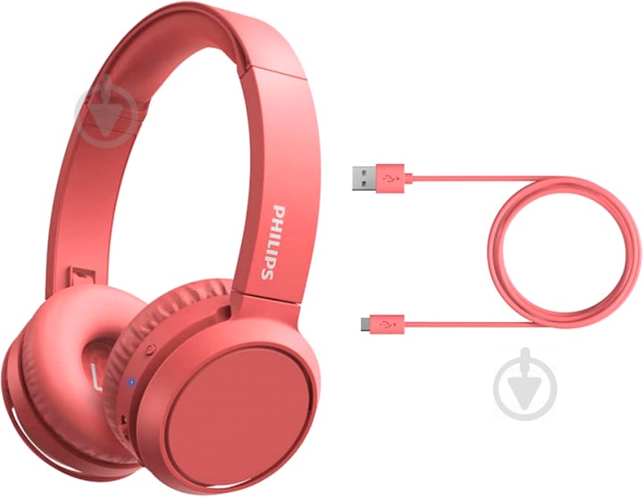 Навушники Philips TAH4205 ON-EAR Wireless Mic red (TAH4205RD/00) - фото 7