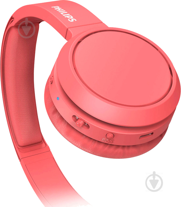 Наушники Philips TAH4205 ON-EAR Wireless Mic red (TAH4205RD/00) - фото 4