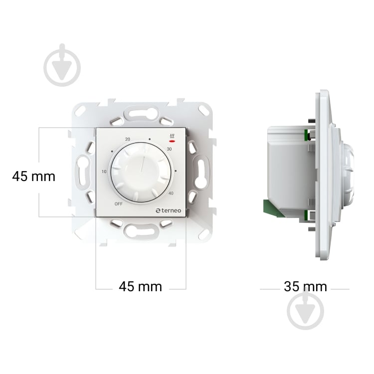 Терморегулятор Terneo rtp механічний для теплої підлоги - фото 3
