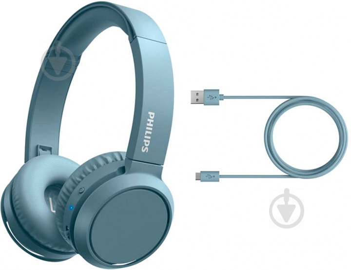 Наушники Philips TAH4205 ON-EAR Wireless Mic blue (TAH4205BL/00) - фото 5