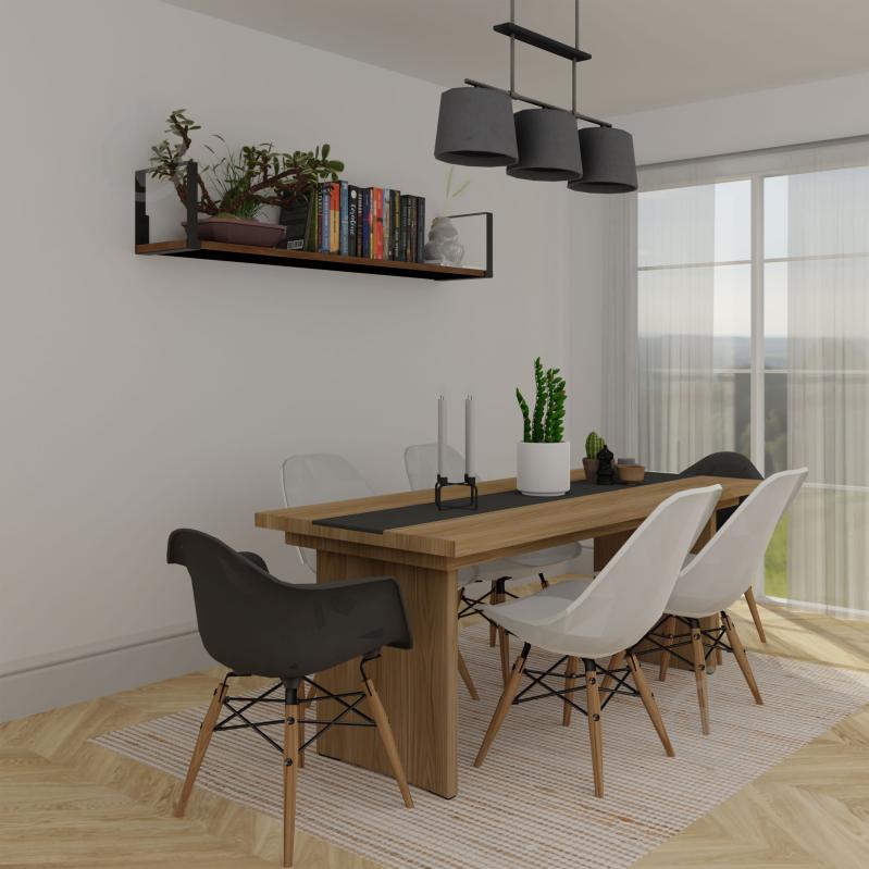Кронштейн для полок Valore Квадрат Loft черный SB3-S-28 - фото 7