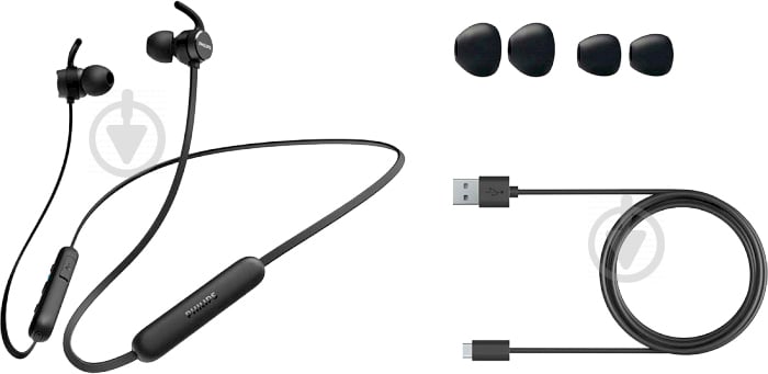 Навушники Philips TAE1205 IN-EAR IWireless Mic black (TAE1205BK/00) - фото 4