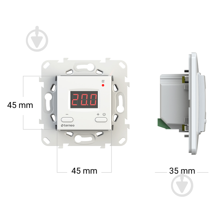 Терморегулятор Terneo vt цифровой со встроенным датчиком воздуха - фото 3