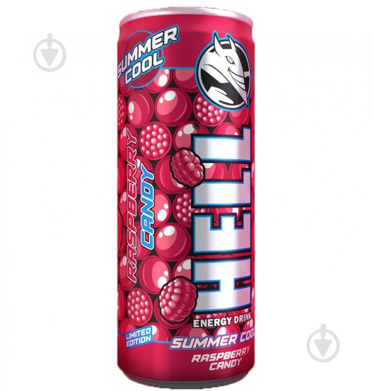 Енергетичний напій HELL Summer Cool Raspberry Candy 0,25 л - фото 1