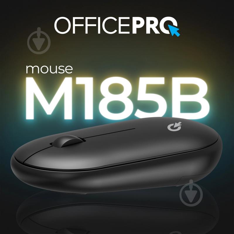 Мышь OfficePro M185B Silent Click Wireless black (M185B) - фото 13