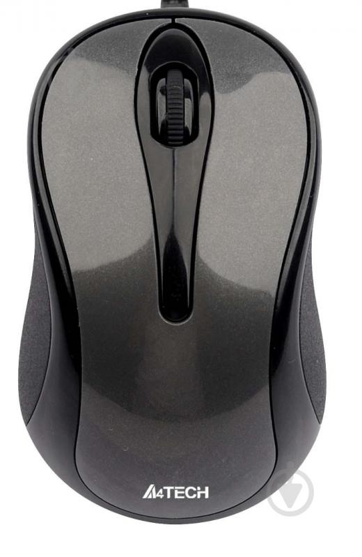 Мышка A4Tech N-350-1 (Glossy Grey) grey - фото 2 Мышка A4Tech N-350-1 (Glossy Grey) grey - фото 2