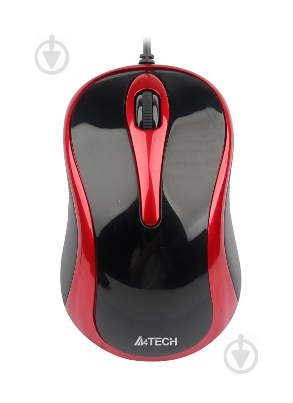 Мышка A4Tech N-350-2 (Red+Black) red - фото 1