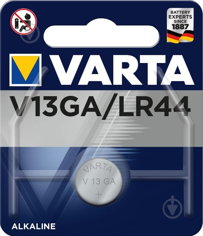 Батарейка Varta V13GA / LR44 1 шт. (04276101401) - фото 2