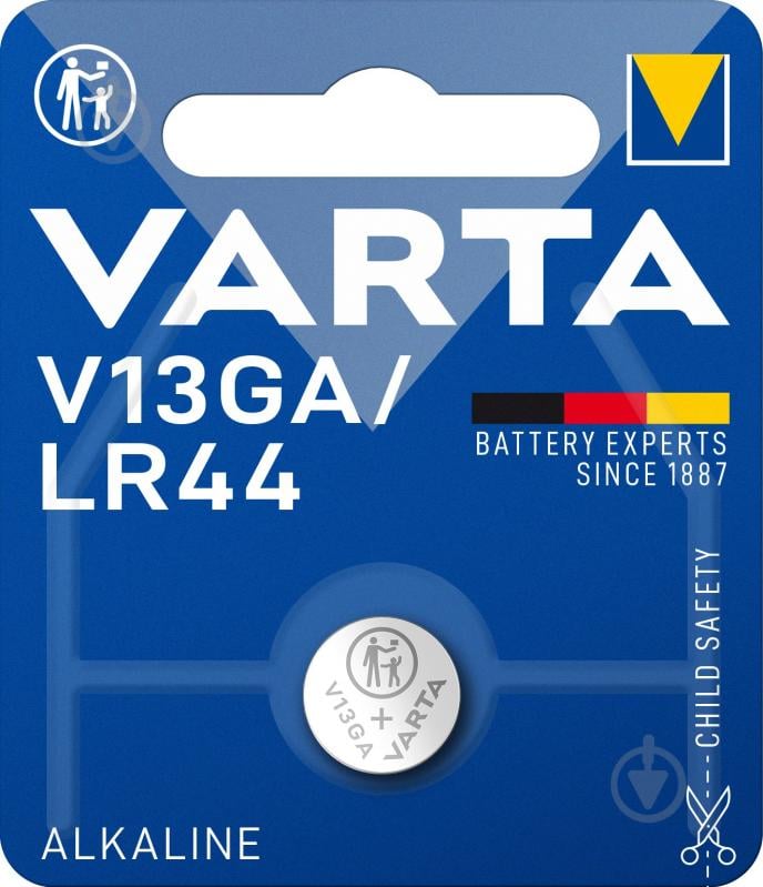 Батарейка Varta V13GA / LR44 1 шт. (04276101401) - фото 1