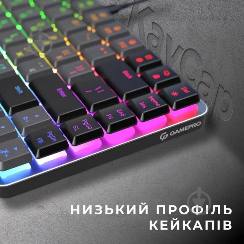 Клавиатура игровая GamePro MK141R Red Swich Low Profile (MK141R) grey - фото 13