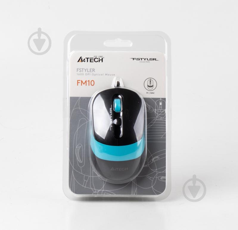 A4Tech Миша A4Tech Fstyler FM10 (Blue) blue - фото 6