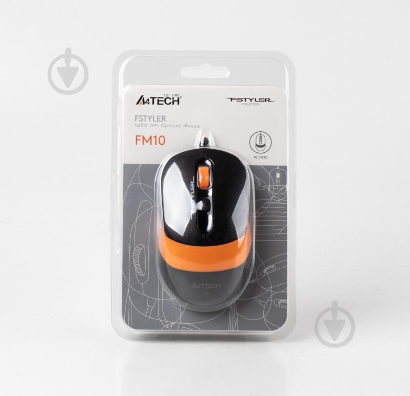 Мышка A4Tech Fstyler FM10 (Orange) orange - фото 6