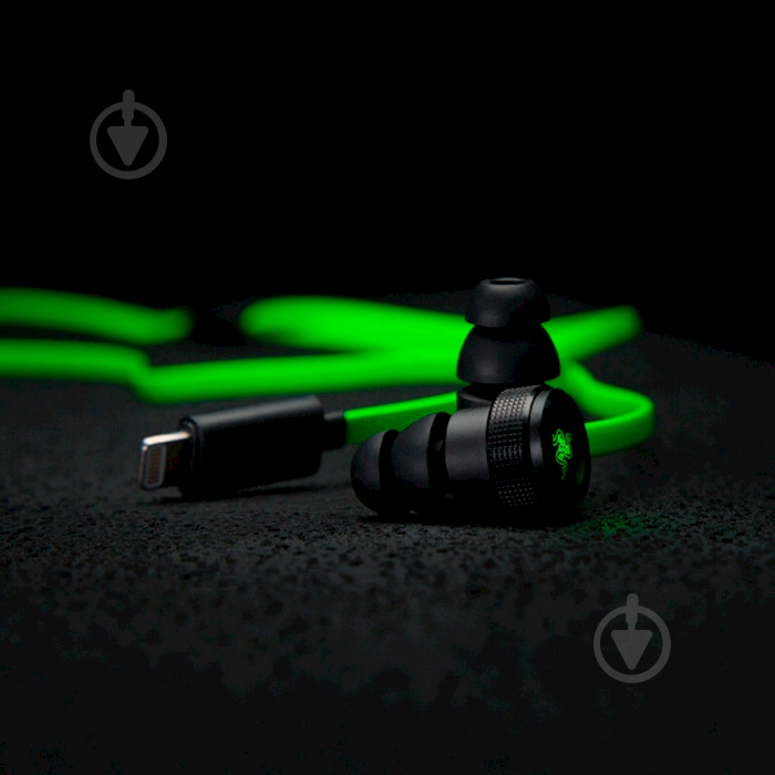 Наушники Razer Hammerhead for iOS black/green (RZ04-02090100-R3G1) - фото 7