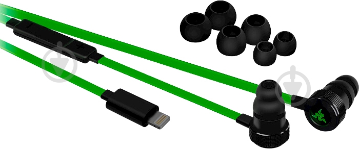 Наушники Razer Hammerhead for iOS black/green (RZ04-02090100-R3G1) - фото 4