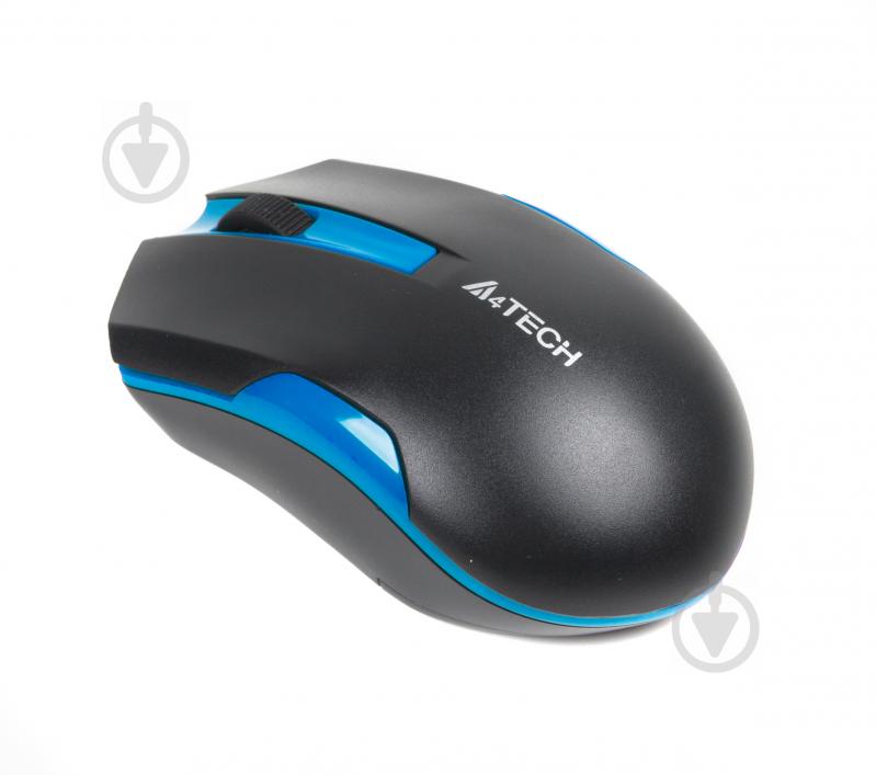 Мишка A4Tech G3-200N (Black+Blue) blue - фото 3