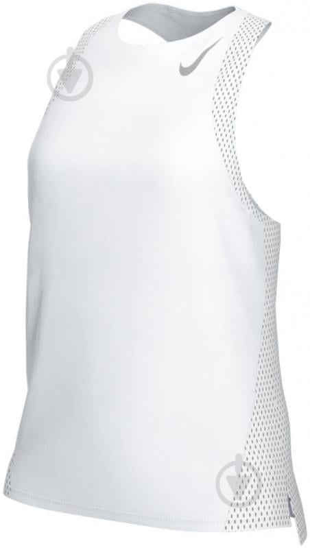 Майка Nike W NK FAST DF TANK DD5940-100 р.XS белый - фото 10