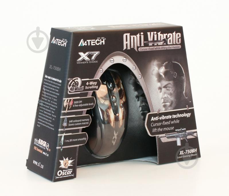 Мышка A4Tech XL-750BH USB (Bronze) brown - фото 4