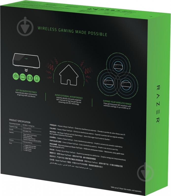 Роутер Razer Sila AC3000 Tri-Band - WiFi Gaming Router (RZ37-02510100-R321) - фото 9