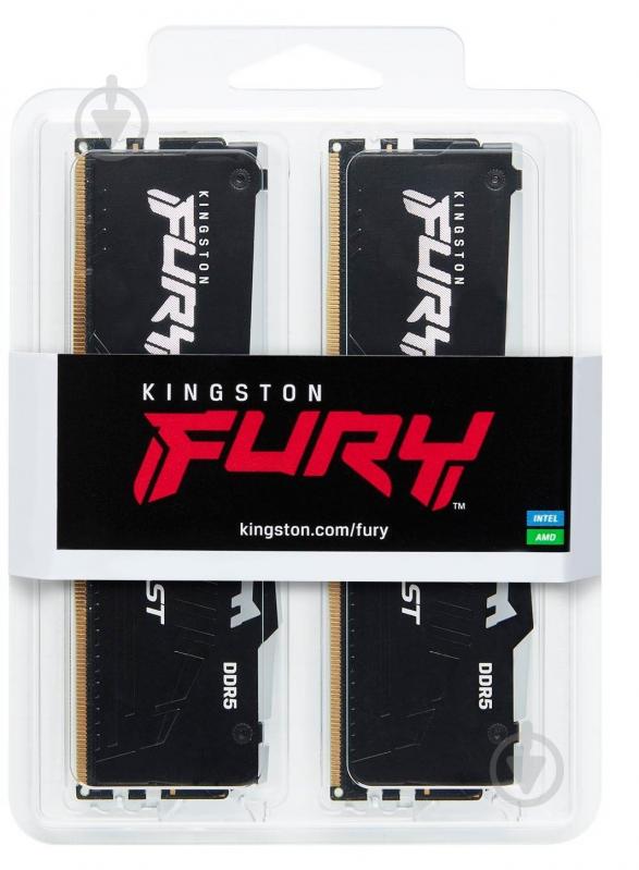 Оперативна пам'ять Kingston DDR5 SDRAM 32 GB (2x16GB) 6000 MHz (KF560C40BBAK2-32) FURY Beast RGB - фото 4