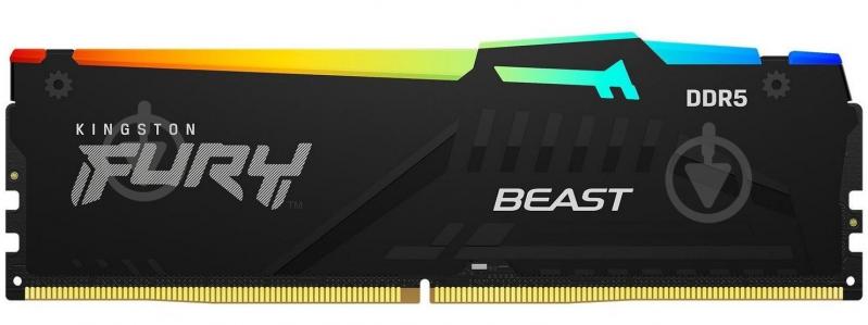 Оперативна пам'ять Kingston DDR5 SDRAM 32 GB (2x16GB) 6000 MHz (KF560C40BBAK2-32) FURY Beast RGB - фото 2