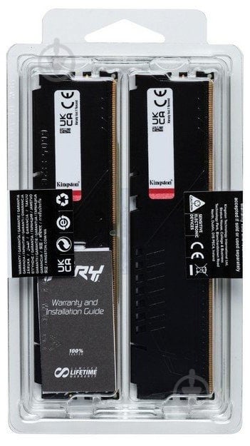 Оперативна пам'ять Kingston DDR5 SDRAM 32 GB (2x16GB) 6000 MHz (KF560C40BBAK2-32) FURY Beast RGB - фото 5